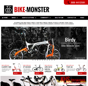 www.bike-monster.com จำหน่ายจักรยาน และอุปกรณ์เสริมจักรยาน